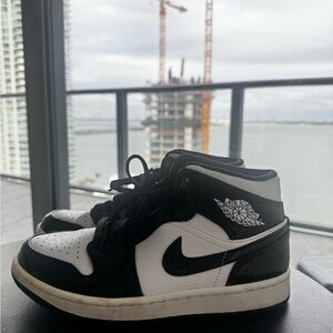 Nike Air Jordan Black and White Sneakers